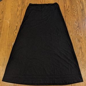 Organic Cotton Long Skirt Black, Toad and Co Chakalaka